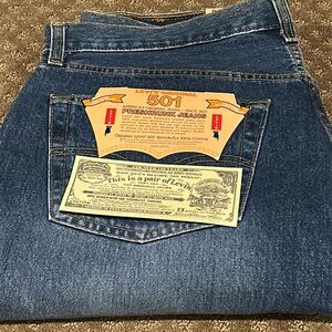 NWT Rare Vintage Levi’s 501 Button Fly Jeans (1993) 38X30 Made In USA